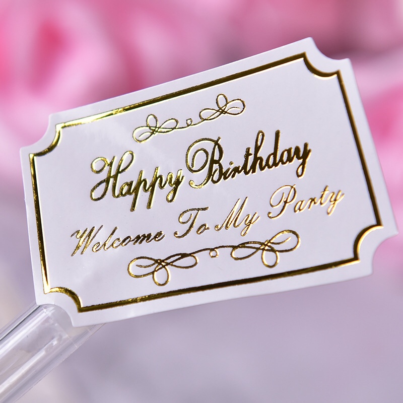 happybirthday80枚贴纸可爱