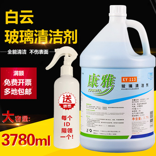 白云康雅KY113玻璃清洁剂大桶晶亮浴室酒店橱窗玻璃去污防雾除垢