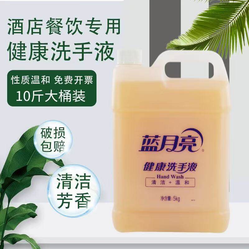 蓝月亮洗手液5kg/桶10斤装酒店宾馆饭店幼儿园专用5L杀菌消毒包邮