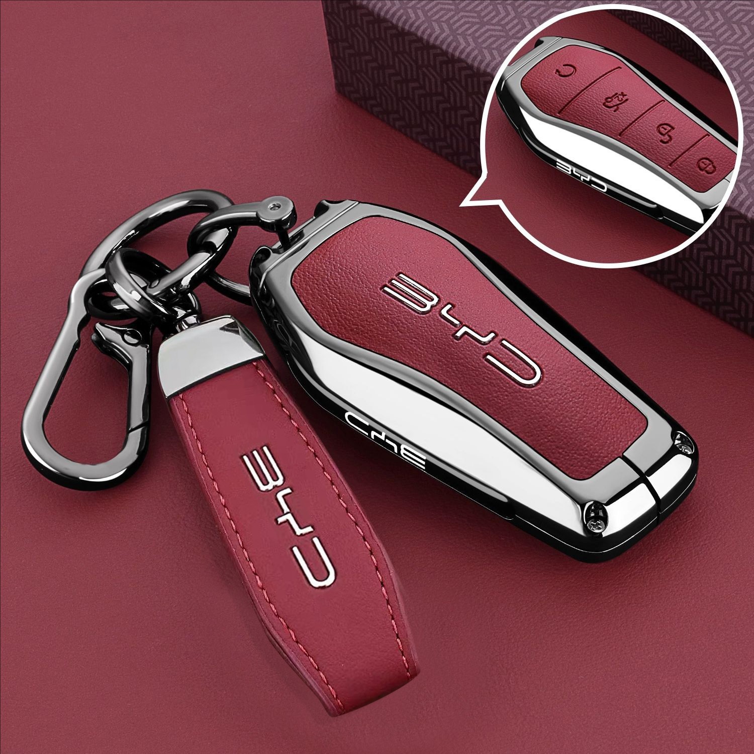 适用比亚迪海豹06钥匙套BYD秦plus海鸥E7海豚秦汉元宋唐车包扣壳