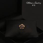 精致复古玫瑰花迷你小胸针收领口小领针西装 配饰V领防走光扣针夏