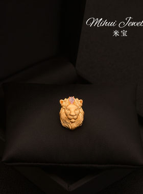 复古精致狮子胸针衬衫领口防走光气质小扣针固定衣服配饰西装胸花