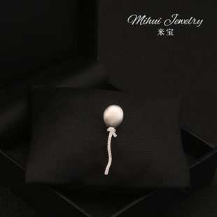 韩国唯美告白气球小领针衬衫 领口防走光小扣针高级感衣服固定配饰