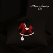 韩国可爱俏皮木马胸针高级感水晶小马别针新年喜庆动物配饰礼物女