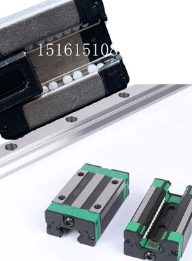 陶瓷球直线导轨滑块耐磨防腐轴套高温MGN7 HBR SBR不锈钢滑台黑色