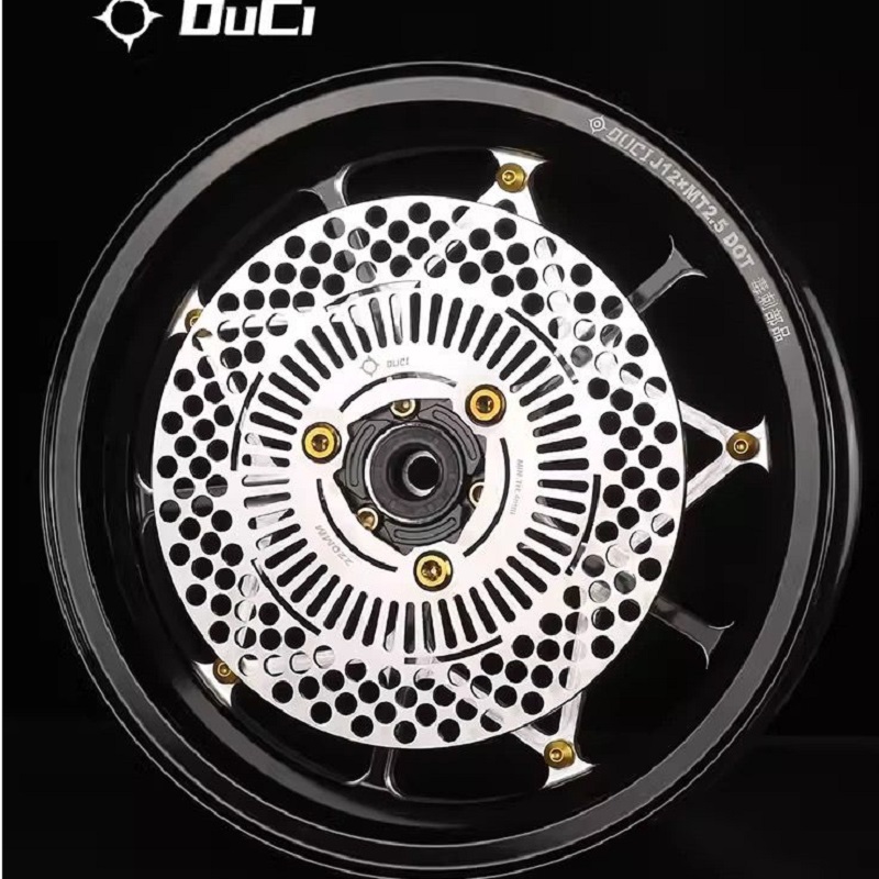 ABS一体刹车盘220浮动盘铝合金电动车摩托车飞机声制动改装碟刹盘