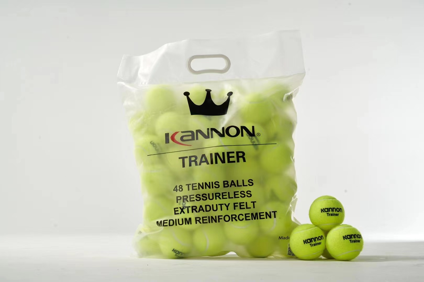 KANNON康龙冠群网球K8无压高弹耐磨K3初学者练习K5专业比赛训练球