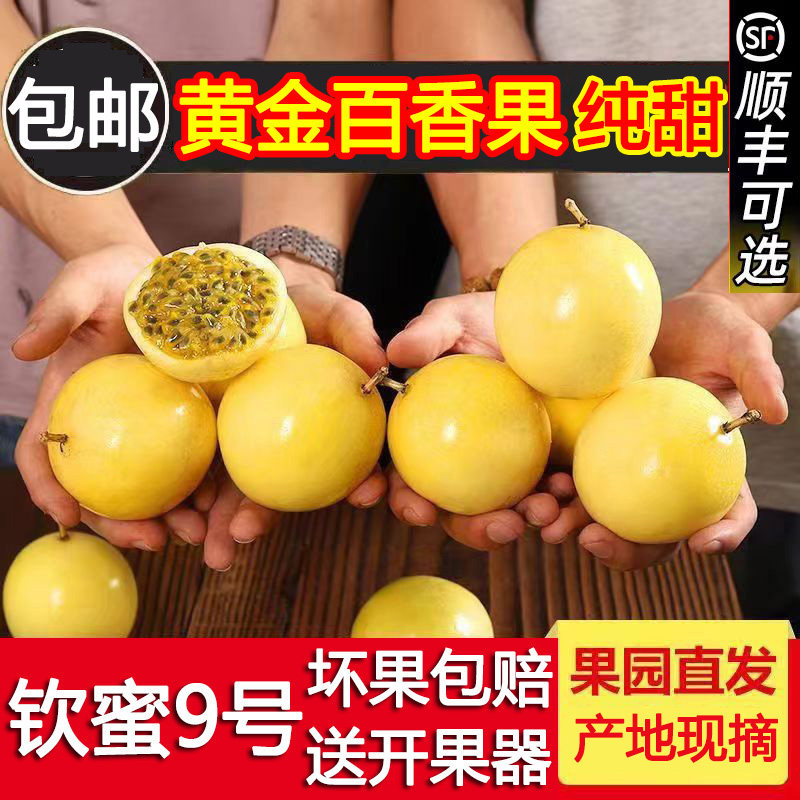 福建钦蜜9号黄金百香果5斤纯甜应季新鲜水果孕妇产地现摘顺丰可选