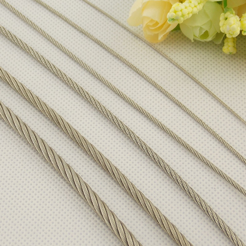 不锈钢钢丝绳吊码挂画配件吊绳