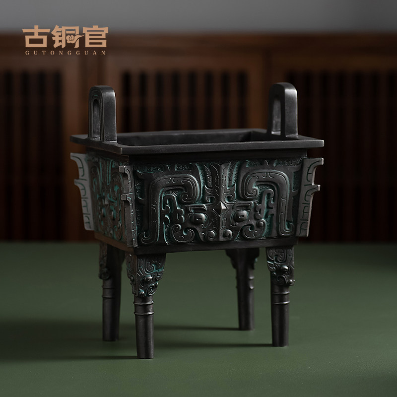 铜鼎摆件复古仿古客厅家居摆设