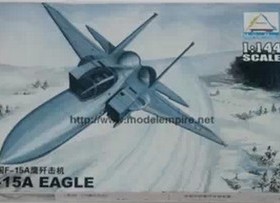 小号手军事飞机拼装模型航模1/144美国F-15A鹰歼击机 战斗机80422