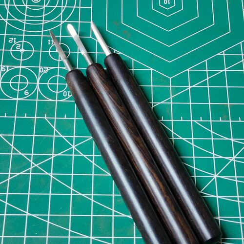 小布眼片纹刻刀blythe眼片工具抹刀立体纹纹理雕刻 老五刻刀 - 封面