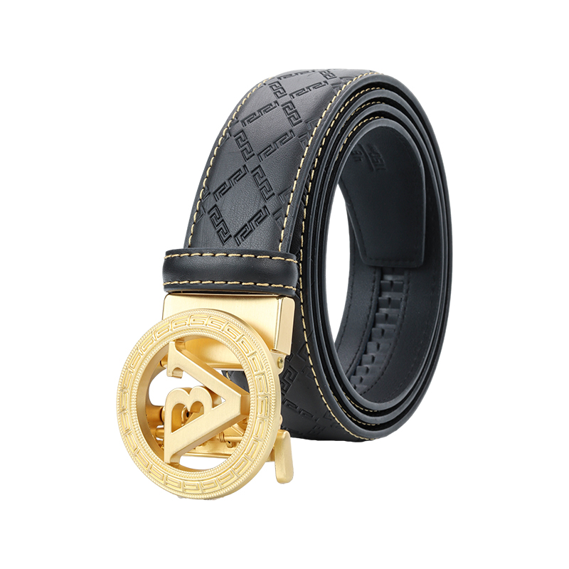 男生皮带年轻人自动扣男款潮流真皮高档品牌美式学生款新款百搭