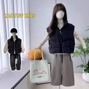 韩版 新款 男女童百搭背心儿童羽绒服马甲潮3860 2024冬季 啦芙莱童装
