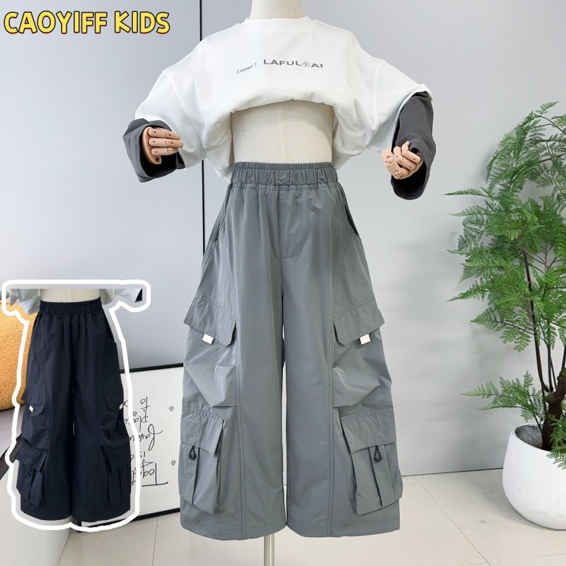 啦芙莱童装2026春季新款儿童韩版时尚工装裤男女童休闲直筒裤2810,童装/婴儿装/亲子装,裤子,淘宝优惠券,粉丝福利购,淘宝优惠卷