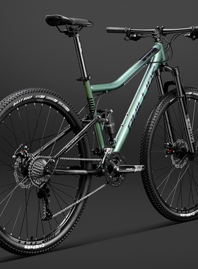 菲利普软尾山地车自行车双减震变速上班代步成人男士款青少年单车