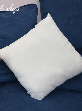 沙发抱枕芯十字绣白色正方形枕芯办公室高弹力PP棉靠垫芯40X40CM