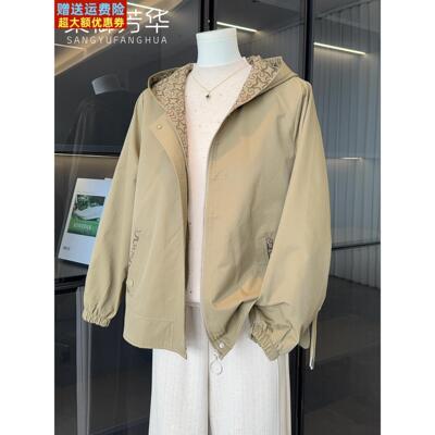 2025新款小个子春秋短款风衣50岁中年妈妈外套时尚中老年人夹克衫