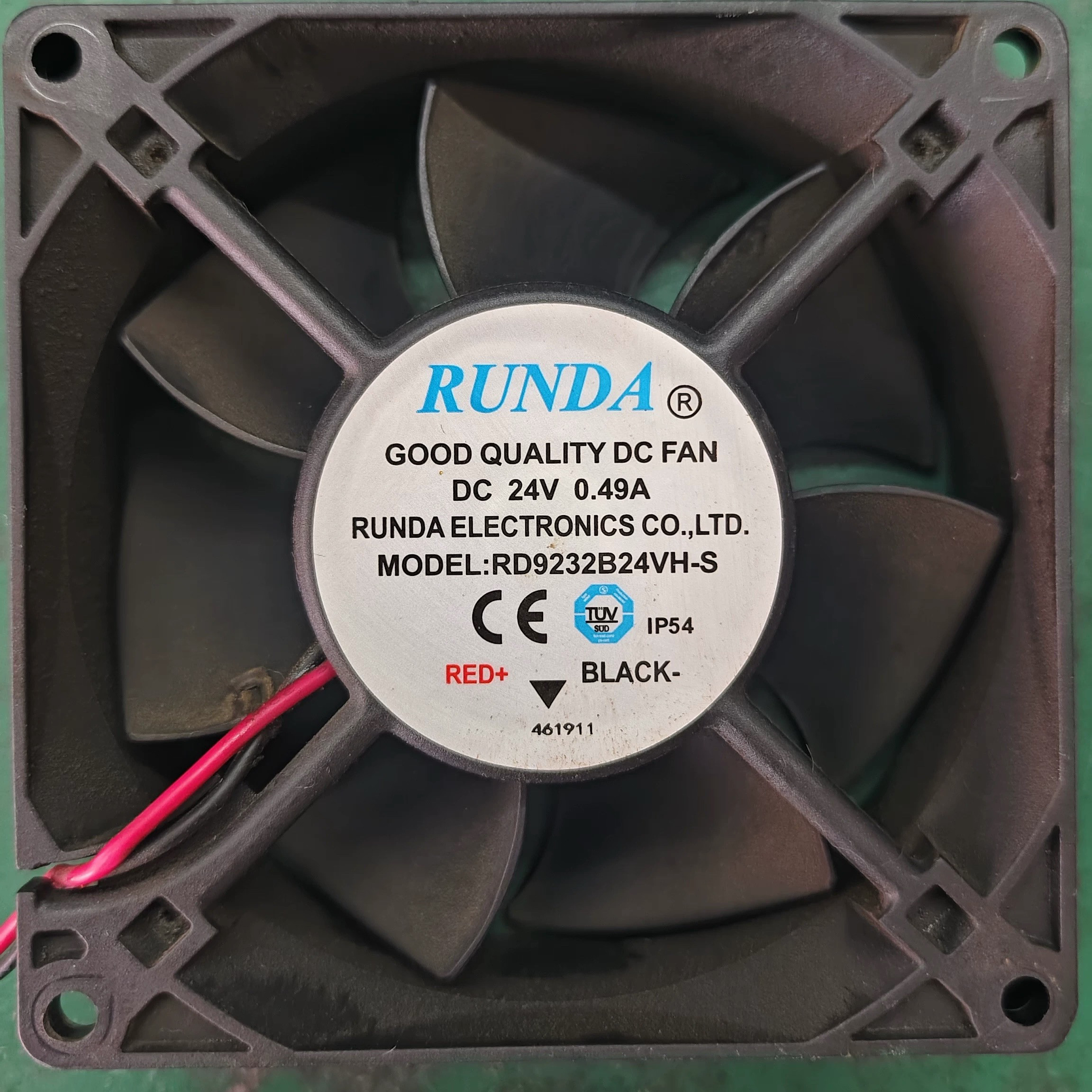 机箱风扇全新 RD9232B24VH-S   24V 0.49A 9m散热风扇9232