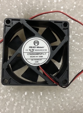 全新现货PELKO MOTORS C7025H24BPCP1-7 24V 0.09A 2线变频器风扇