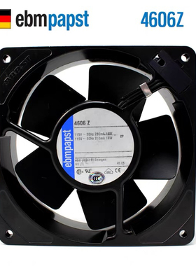 德国PAPST TYP 4606Z 12038 115V 19/18W 耐高温交流散热风扇12CM
