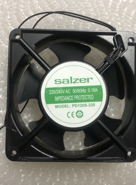 正品SALZER PD120S-220 VOLT 12X12X38CM 12cm 散热风扇