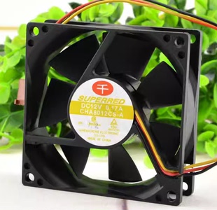 千红CHA8012CS-A DC12V 0.17A 8025 8CM CPU测速电源机箱散热风扇