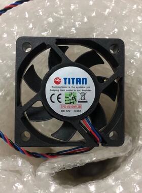 原装全新TITAN TFD-5010M12B 5010 12V 0.09A 3线 5CM 散热风扇
