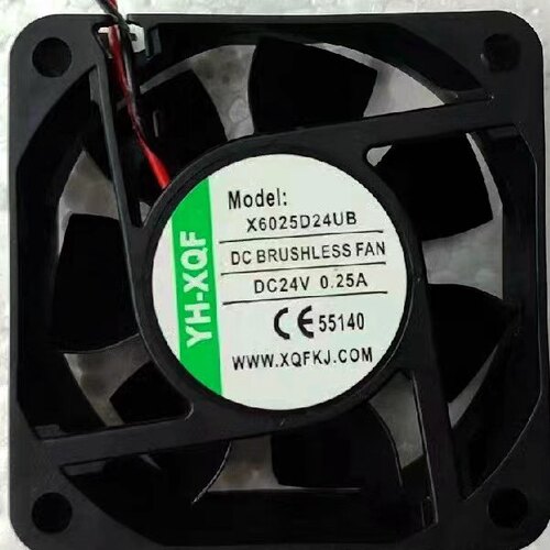 YH-XQF X6025D24UB/MB 6025 6CM 24V 0.25/0.30A 大风量散热风扇