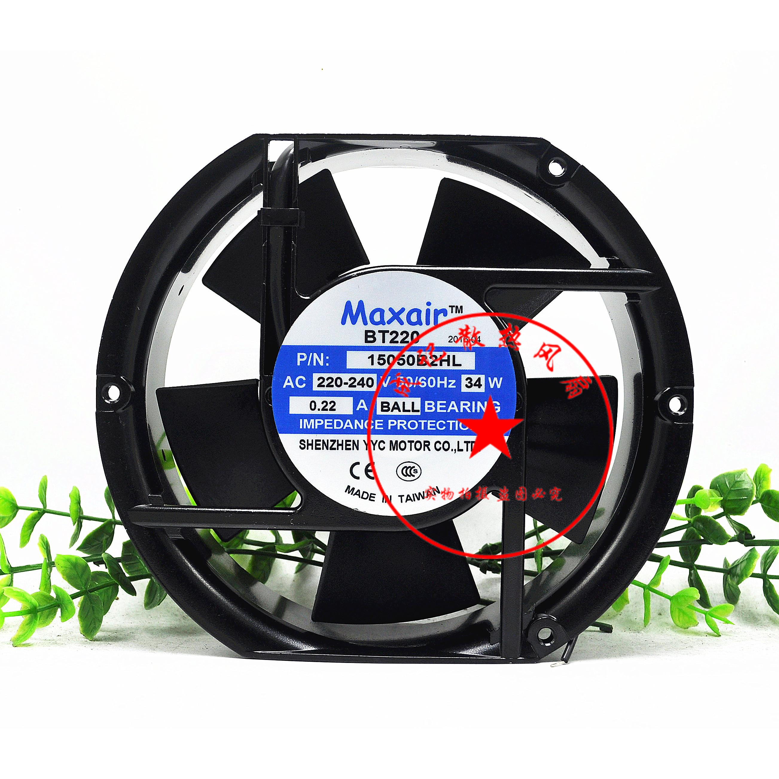 全新原装Maxair/BT 15050B2HL交流散热风扇 15050B2H 220V 滚珠
