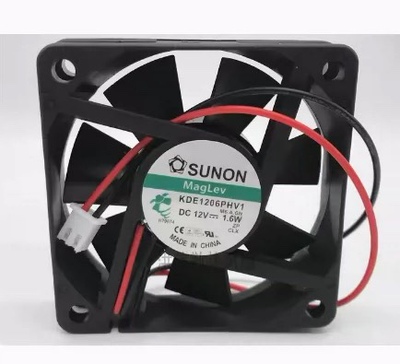 原装建准 SUNON 6015 KDE1206PHV1 12V 1.6W 6CM 60*15MM静音风扇