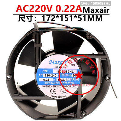 全新原装Maxair/BT 15050B2HL交流散热风扇 15050B2H 220V 滚珠