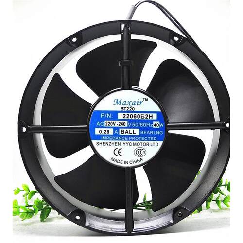 Maxair/BT220 BT22060B2H 220V 22060 40W 圆形轴承交流散热风扇
