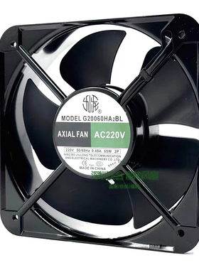 正品MODEL九龙G20060HA2BL-C AXIAL FAN AC220V 0.48A 65W 2P风扇