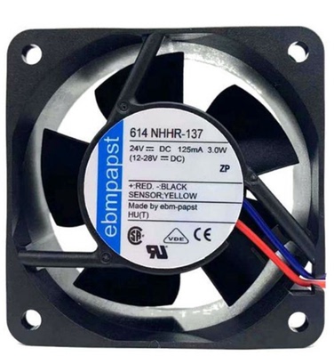 614NHHR 614NHHR-137 24V 3.0W 原装德国ebmpapst 60*60*25MM风扇