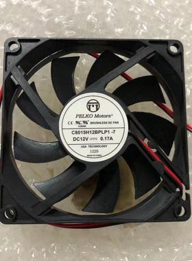 全新PELKO MOTORS C8015H12BPLP1-7 12V 0.17A 8015 8CM散热风扇