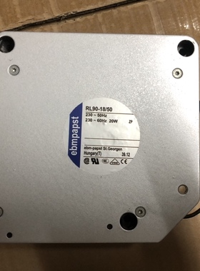 原装德国ebmpapst RL90-18/50、50R 230V 20W 50/60HZ 散热风扇