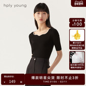 线上专享hply young衣领舒适针织上衣HDD12650175