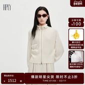 机能风毛针织衫 立体口袋灯笼袖 商场同款 HPLY荷比俪2026春新款