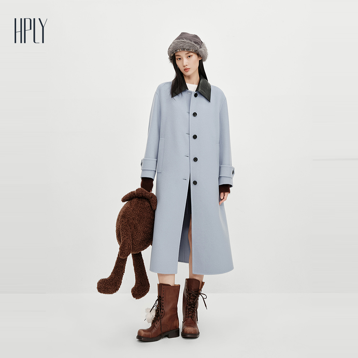 经典翻领 时尚拼接 落肩直身