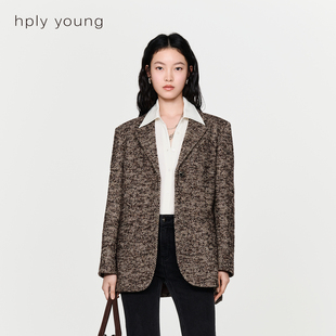 宽松简约H型休闲西装 线上专享hply young新款 外套