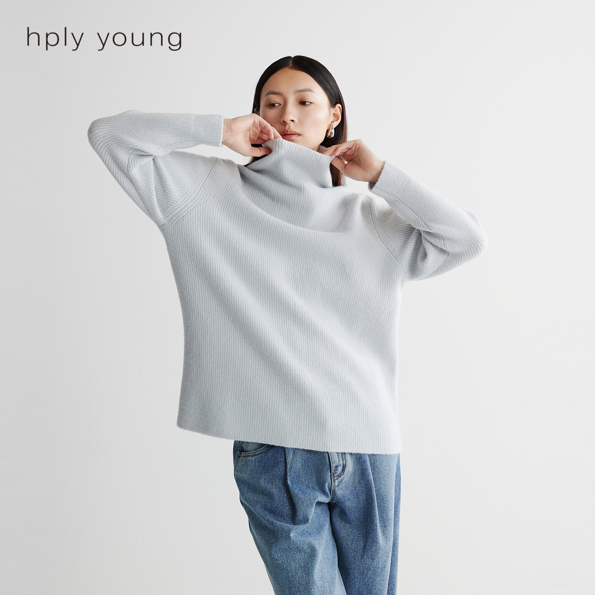 宽松高领 微茧版型 温暖单品