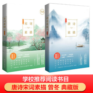 唐诗+宋词素描 湖南文艺出版社 曾冬 著 中国古诗词