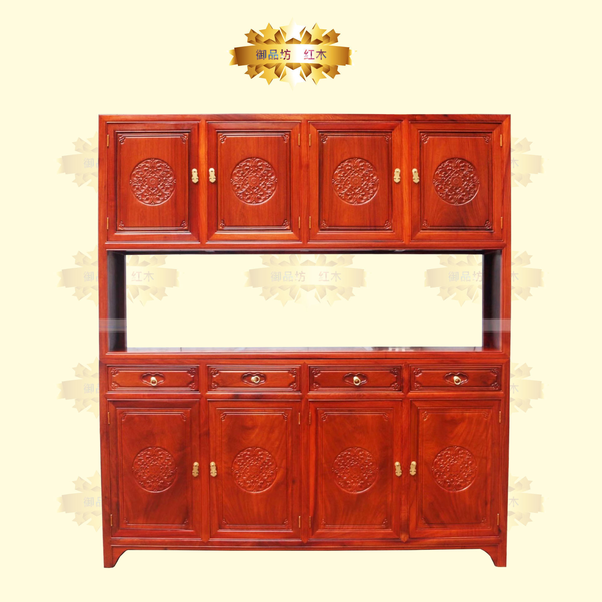 大果紫檀中式红木仿古储物柜