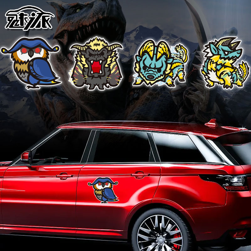 Monster Hunter game Cartoon Reflective automobile Sticker Nick Occlusion Vinyl car door Tail Glass Stickerin the Car/Articles/Fitting/Refit , Auto Exterior Accessories/Installation and decoration/Protect , Auto Exterior Accessories , Car decoration stickers  category - from Buy2taobao.com to provide professional Taobao agent buy service