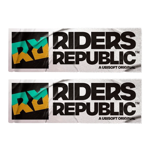 极限国度Riders Republic滑雪骑行游戏反光汽车贴纸车身后玻璃贴