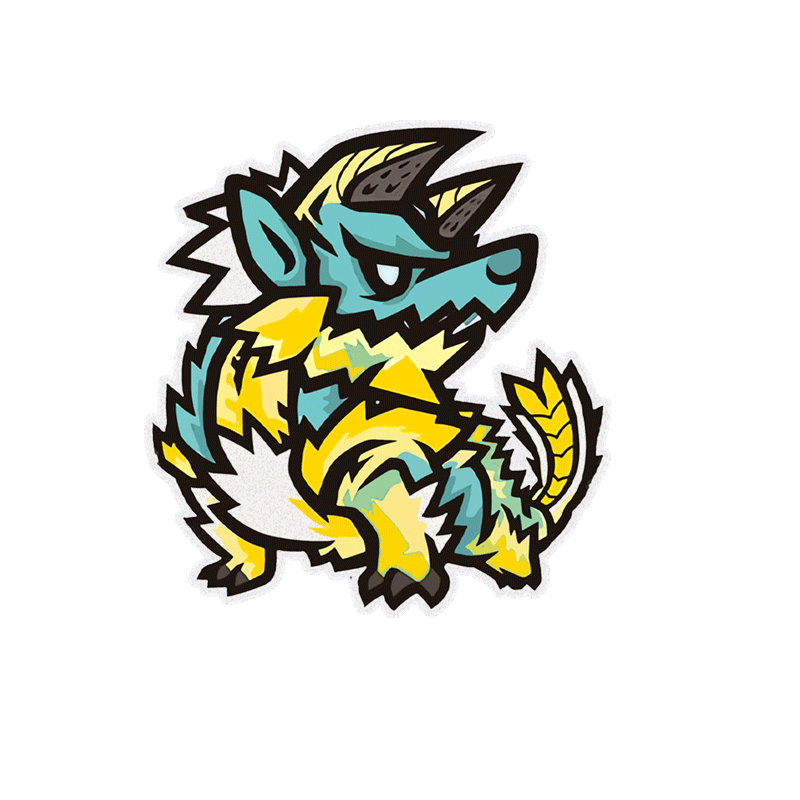 怪物猎人游戏卡通车门车身贴纸