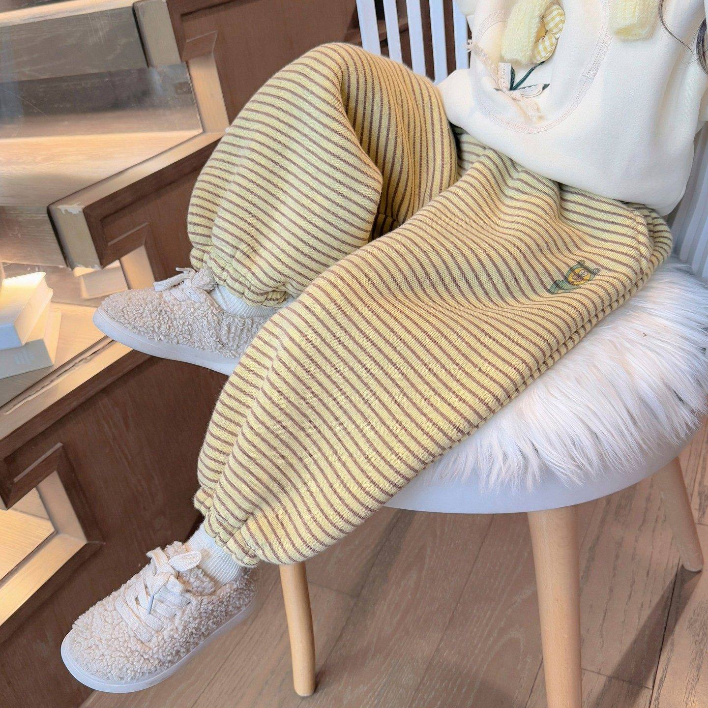 女童加绒裤子秋冬季2025新款儿童加厚外穿一体绒女宝宝卫裤运动裤,童装/婴儿装/亲子装,儿童运动裤,淘宝优惠券,粉丝福利购,淘宝优惠卷