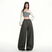 阔腿裤 女秋季 2025新款 BBN韩系西装 宽松显瘦直筒休闲裤