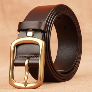 特种兵针扣皮带纯铜日字扣女男士商务潮皮带真皮户外牛皮战术腰带